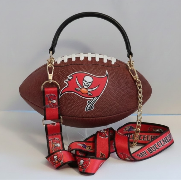 Handbags - TAMPA BAY BUCCANEERS LIMITED EDITION HANDMADE Football Purse (BUCCANEERS) 🏈
